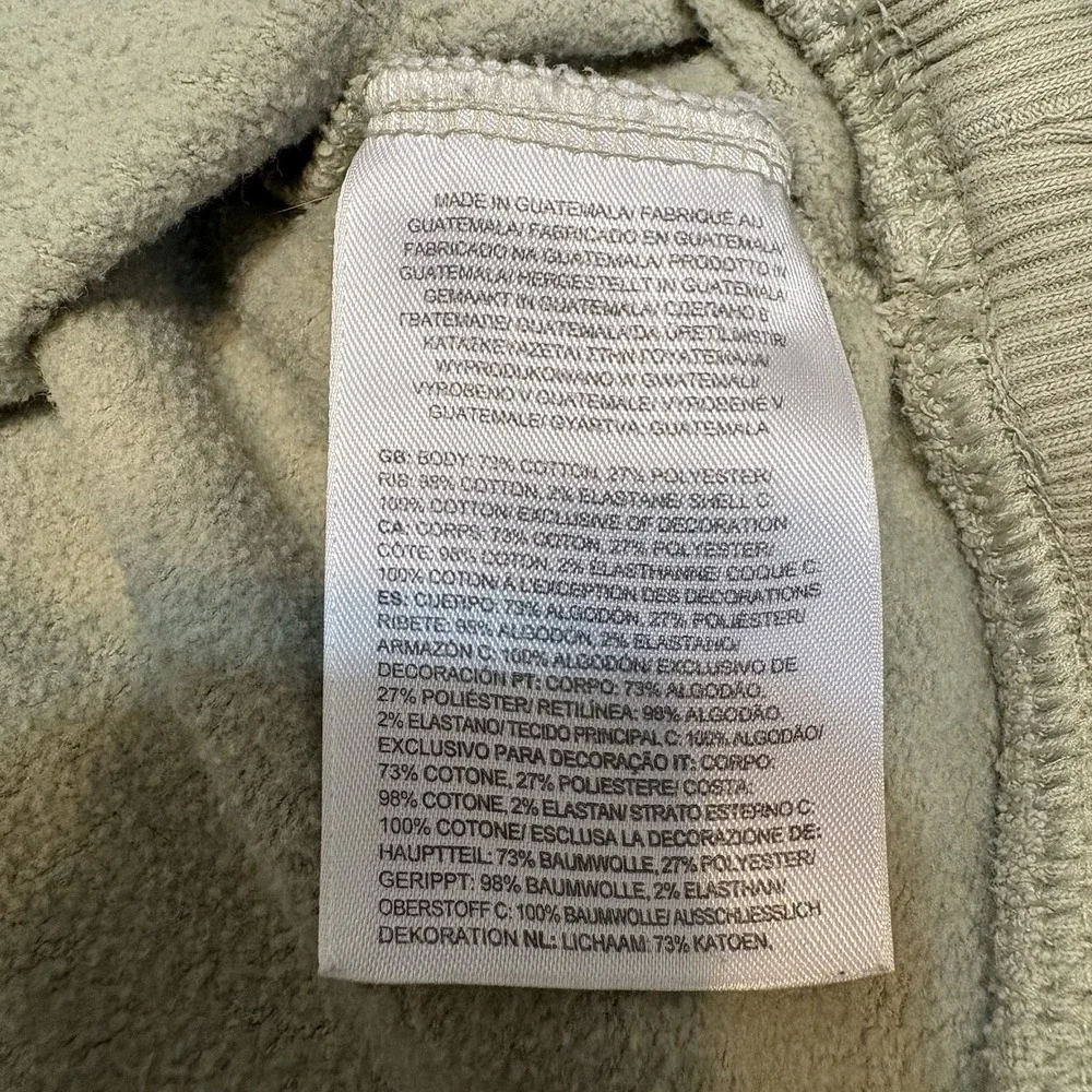 The North Face Hoodie Mens Size L Half Dome Pullover‎ Sweater Light Sage Green